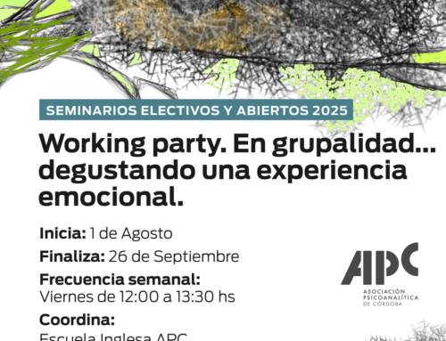 Seminario Working party. En grupalidad… degustando una experiencia emocional